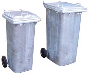 Avfallsbeholder - Galvanisert beholder 140 og 240 liter